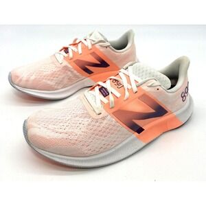 New Balance 890v8 Womens Size 11 B Lace Up Low Top White Orange Running Shoes